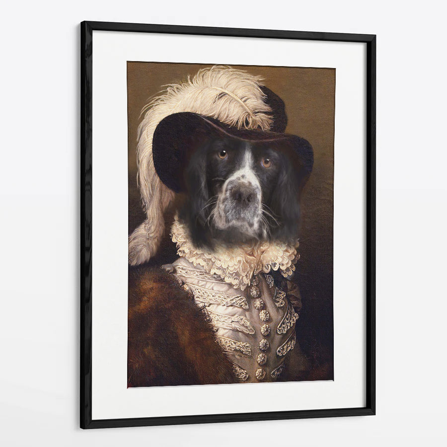 Cavalier Custom Royal Pet Portrait Framed