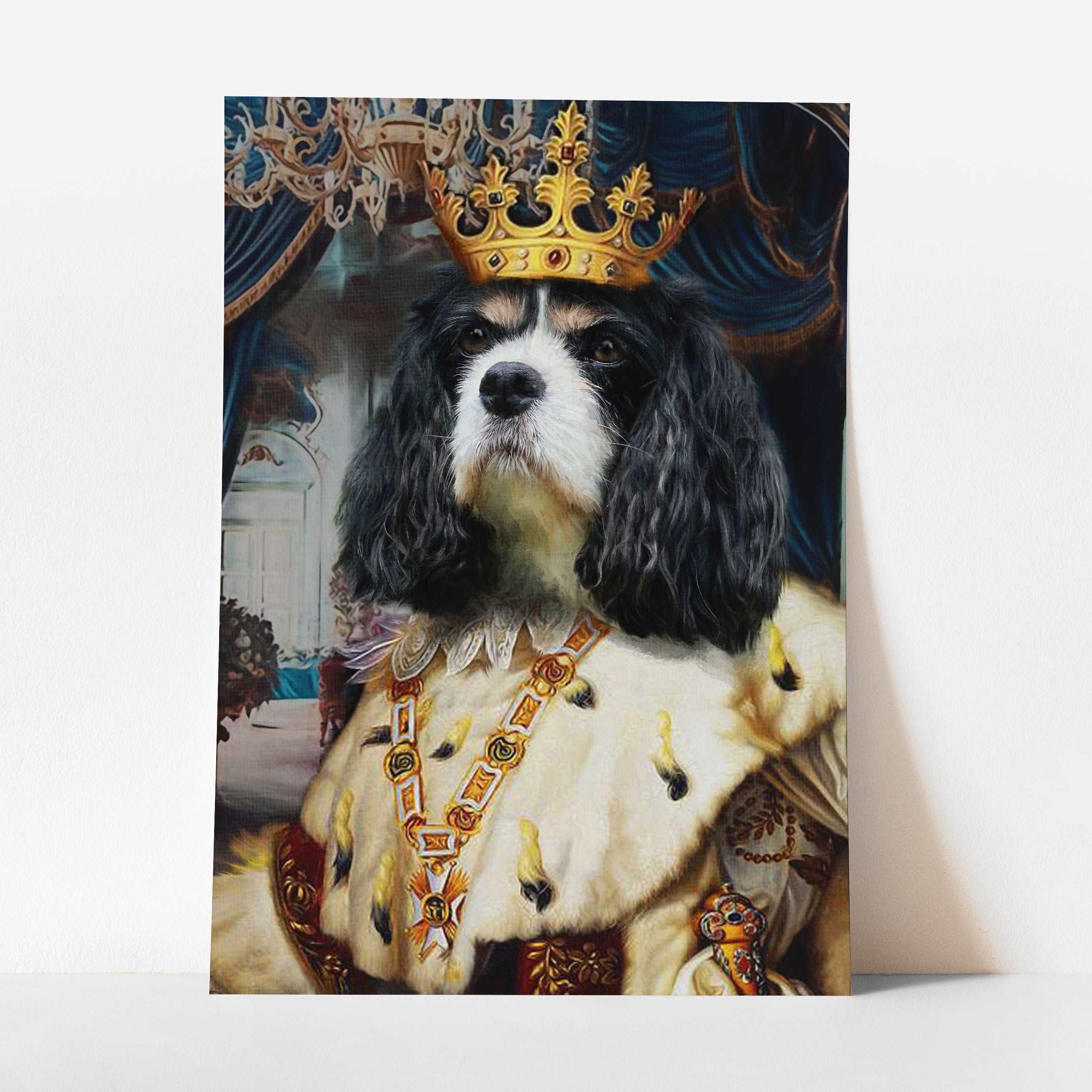 King Alfred - Custom Royal Pet Portrait Art Print