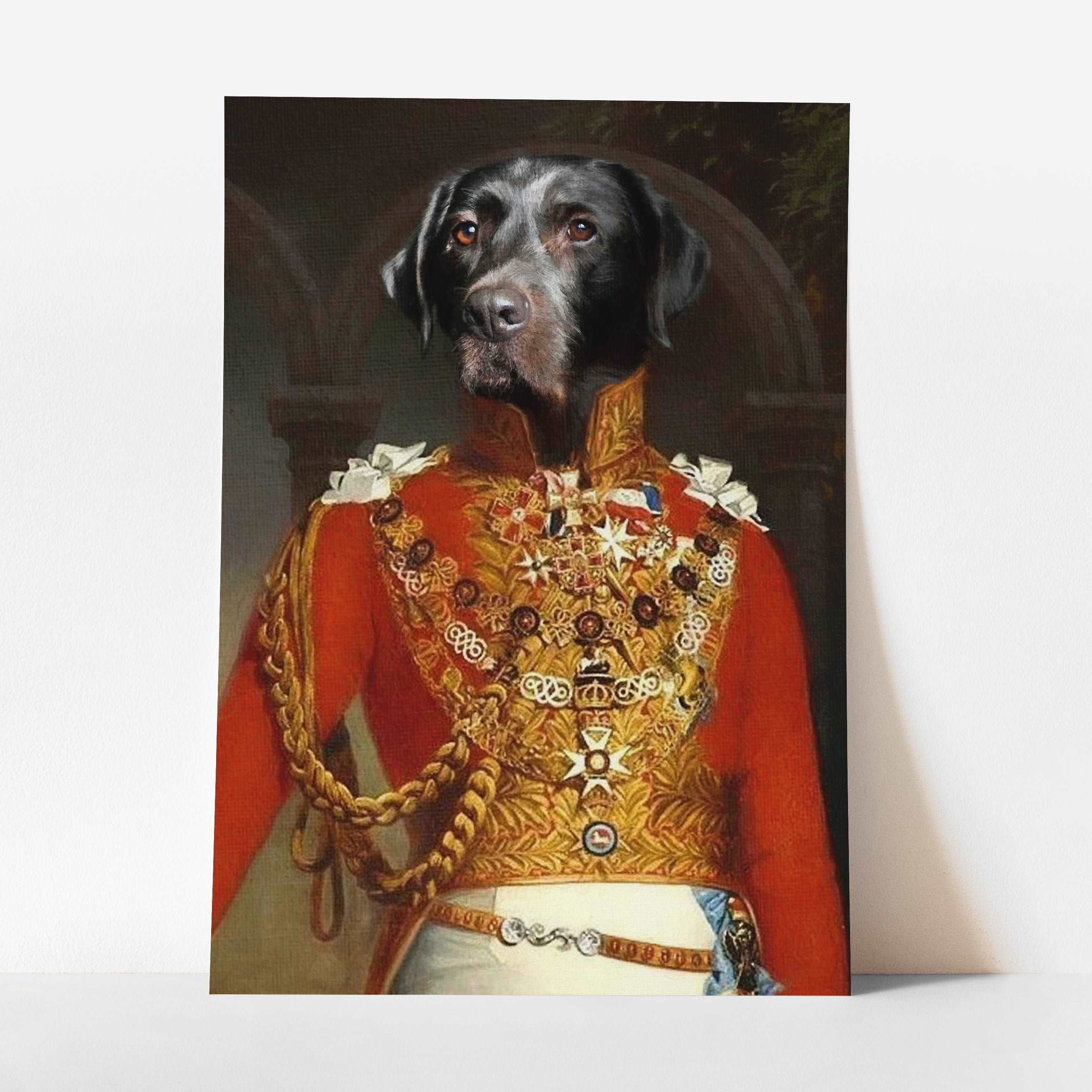 Edward - Custom Royal Pet Portrait Art Print