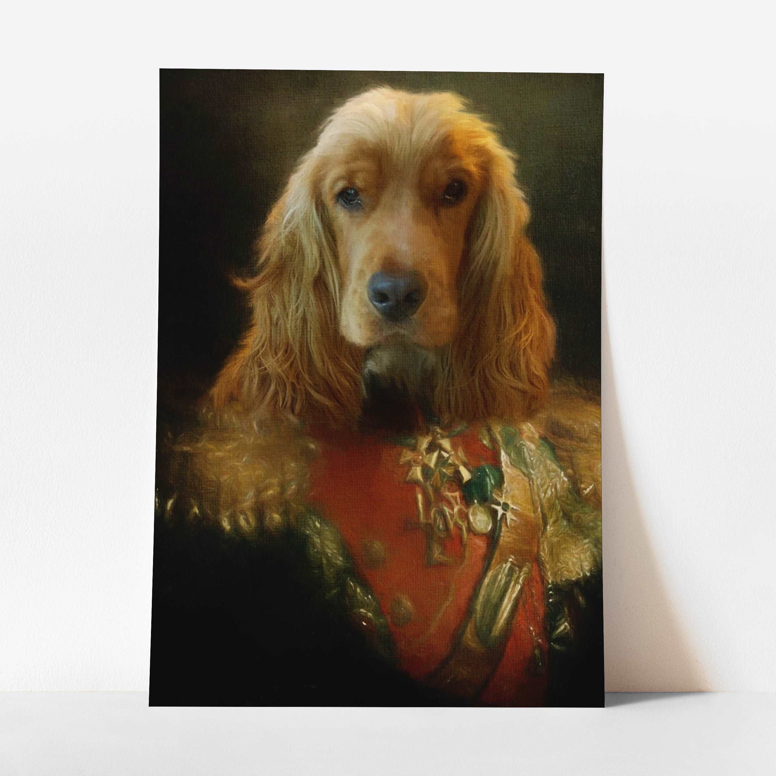 Harry - Custom Royal Pet Portrait Art Print