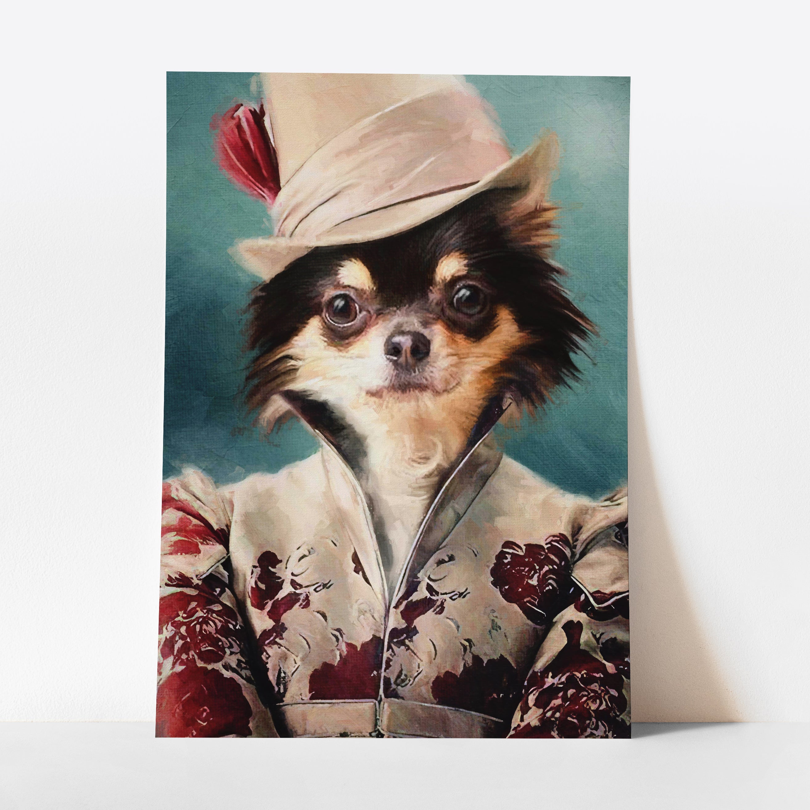 Queenie - Custom Royal Pet Portrait Art Print