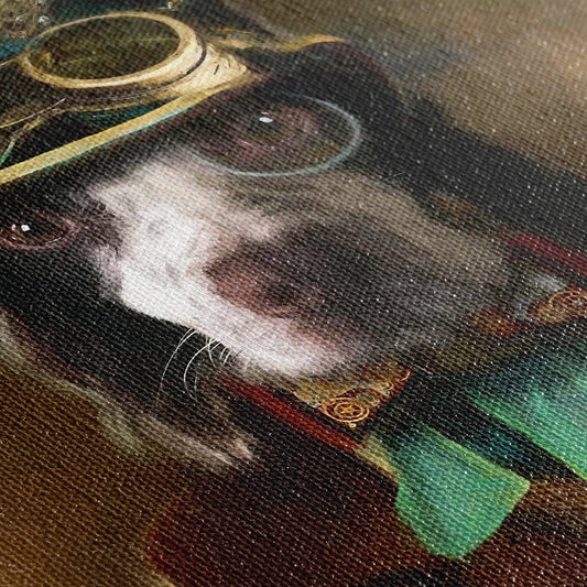 Steam Punk - Custom Royal Pet Portrait Canvas