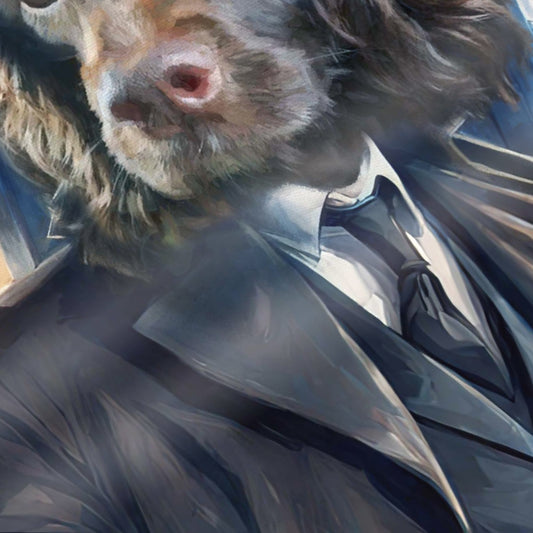 Dogtor Who - Custom Pet Portrait Framed