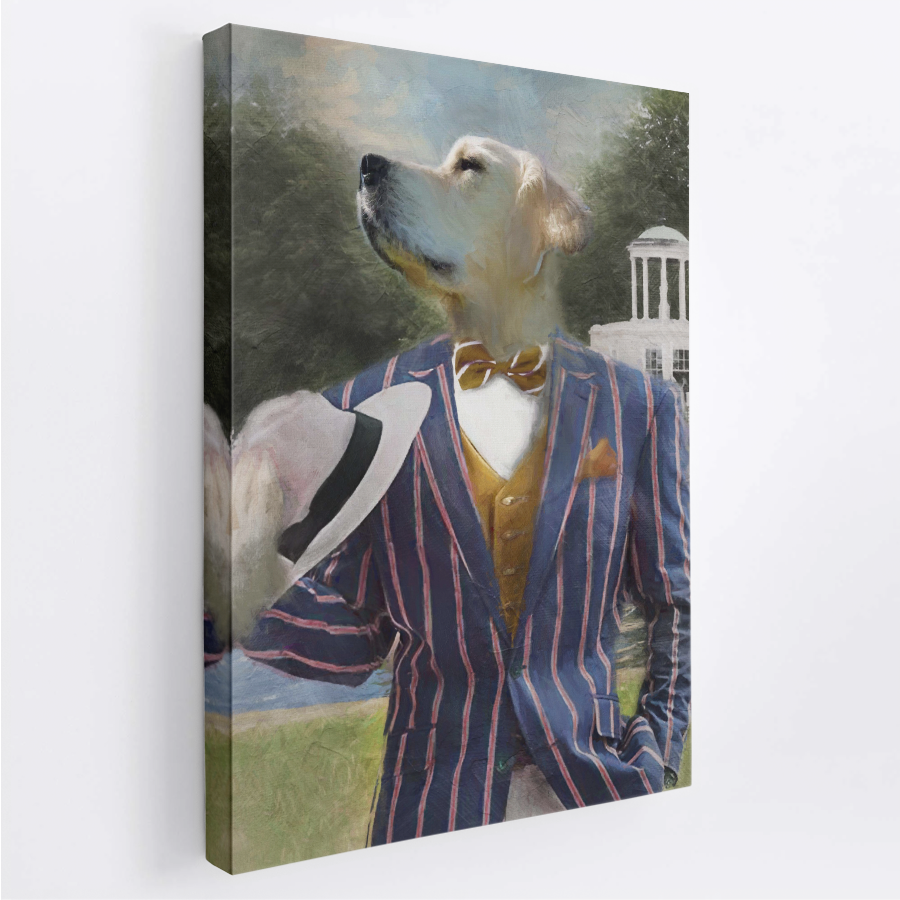 Boater - Custom Canvas Portrait