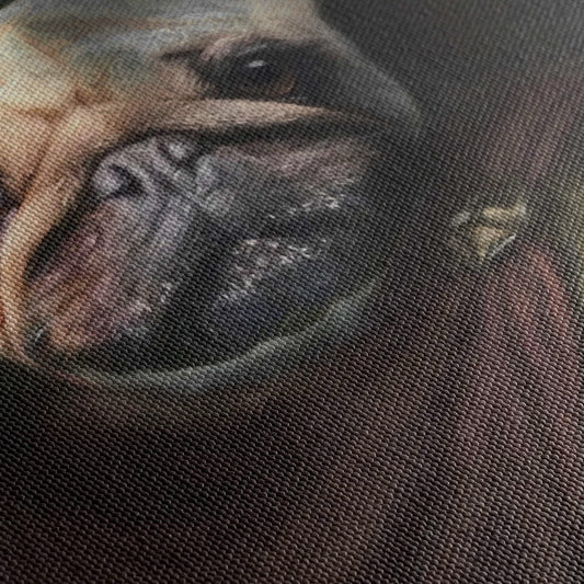 Caesar - Custom Royal Pet Portrait Canvas