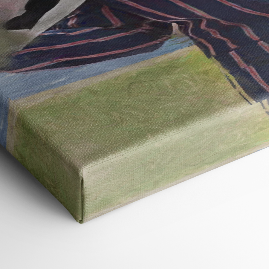 Boater - Custom Canvas Portrait