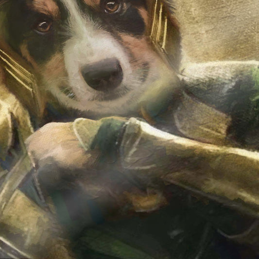Loki - Custom Pet Portrait Framed