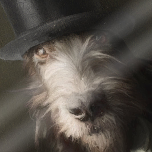 Lincoln - Custom Royal Pet Portrait Framed