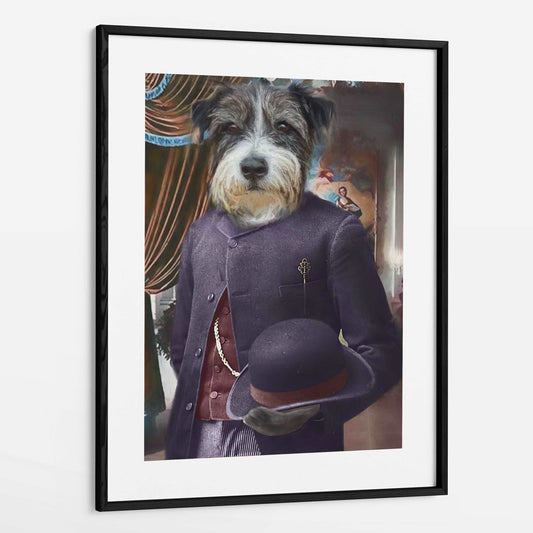 Albert - Custom Royal Pet Portrait Framed