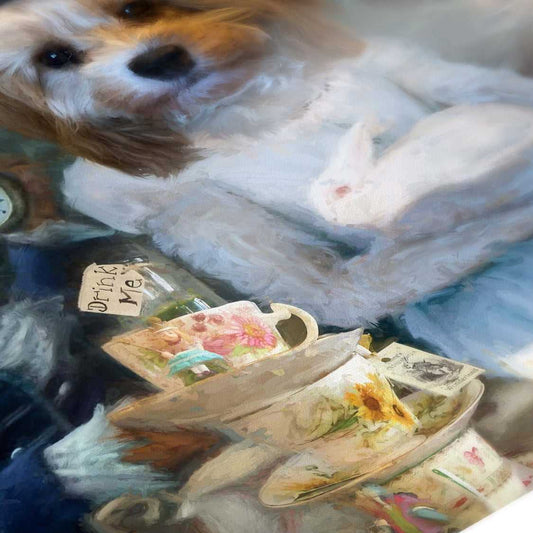 Alice and Co - Custom Pet Portrait Framed