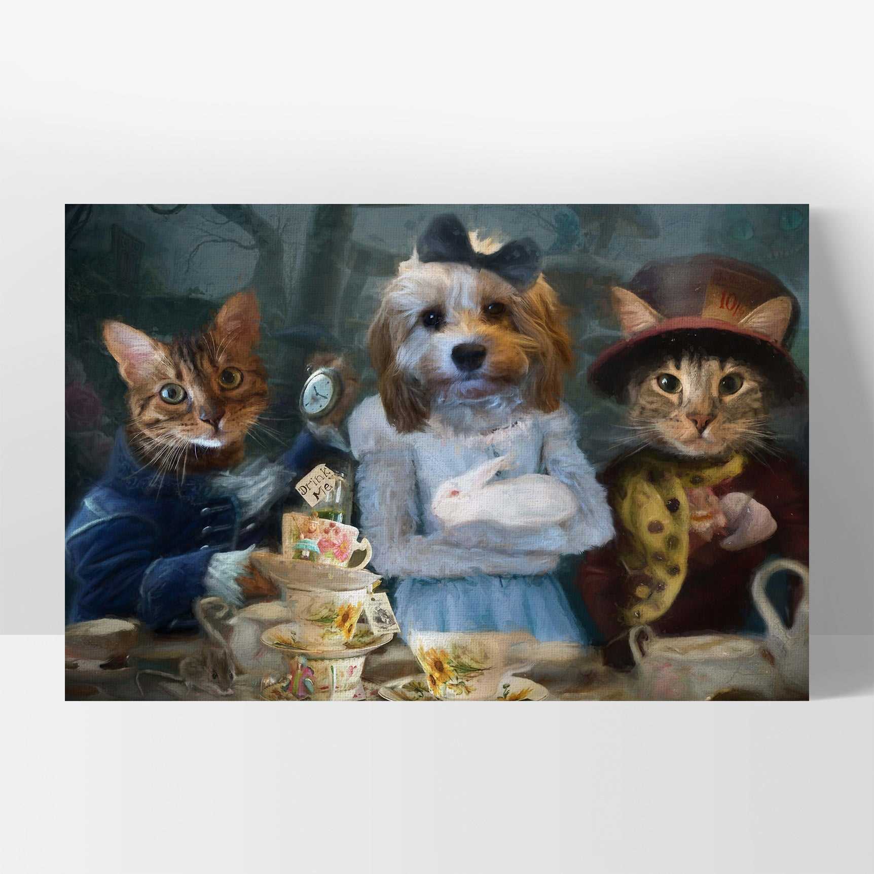 Alice and Co - Custom Pet Portrait Art Print