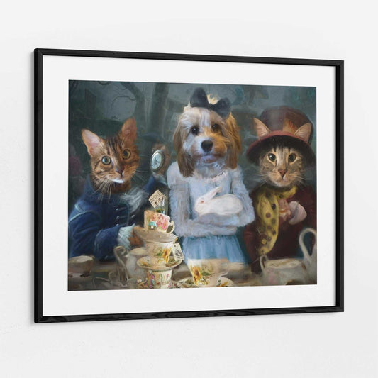 Alice and Co - Custom Pet Portrait Framed
