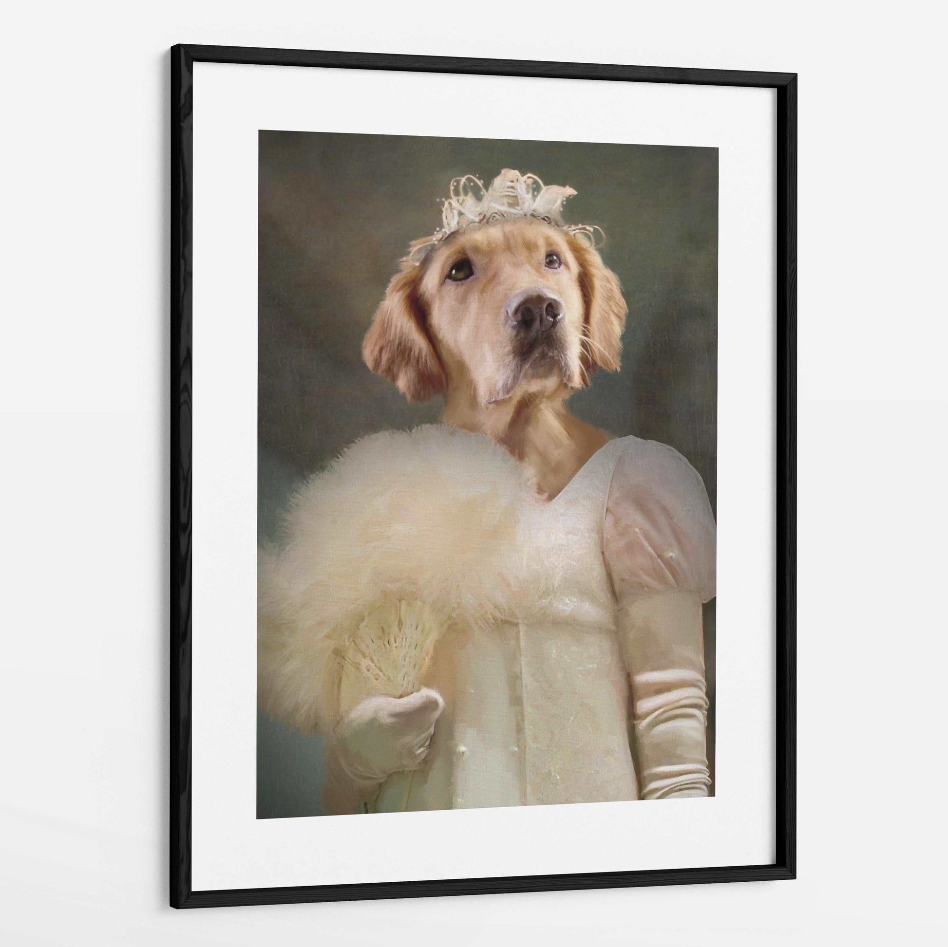 Anastasia - Custom Pet Portrait Framed