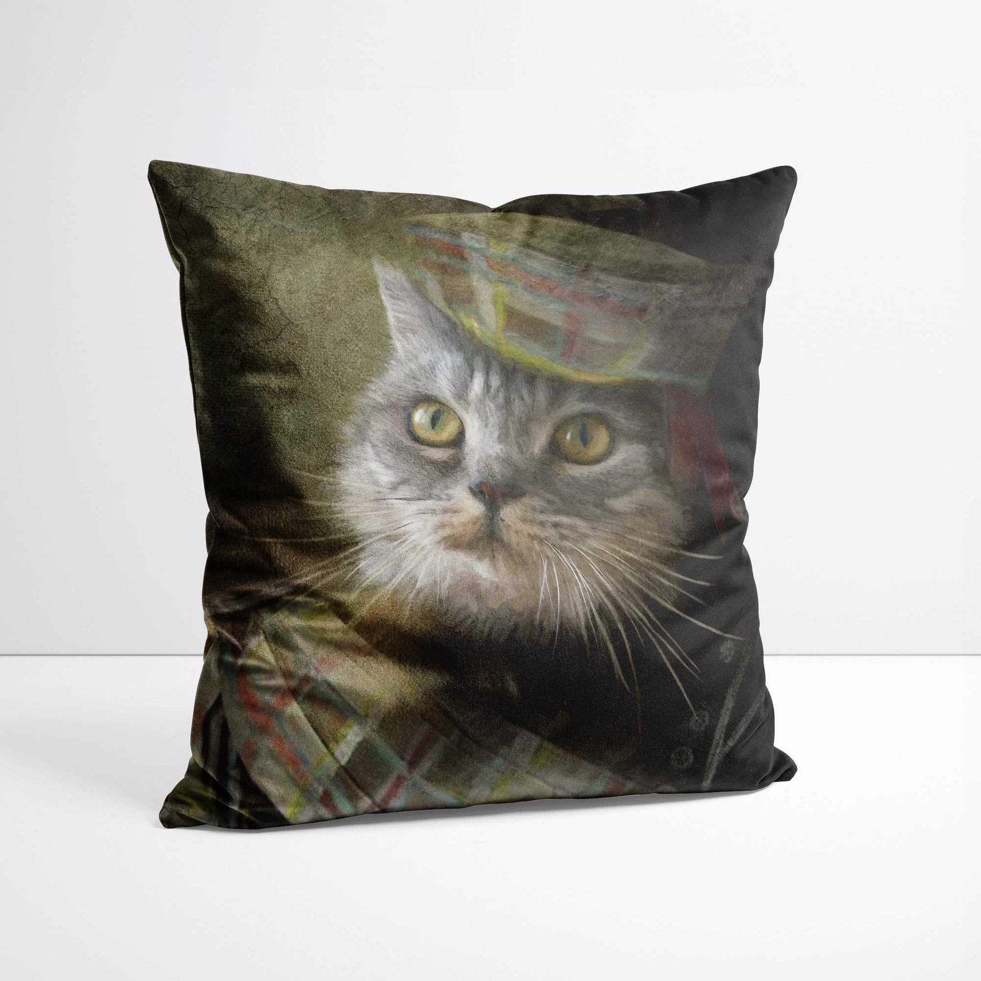 Bagpuss - Custom Royal Pet Portrait Cushion