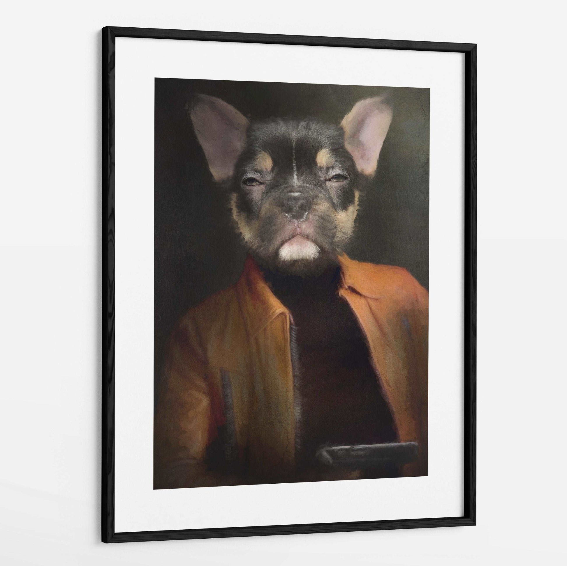 Bodie - Custom Pet Portrait Framed