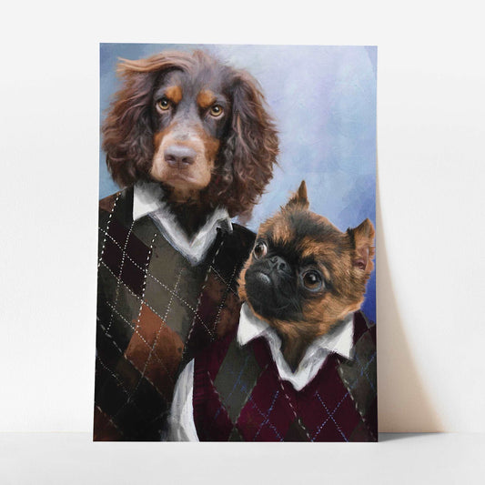 Bros - Custom Pet Portrait Art Print