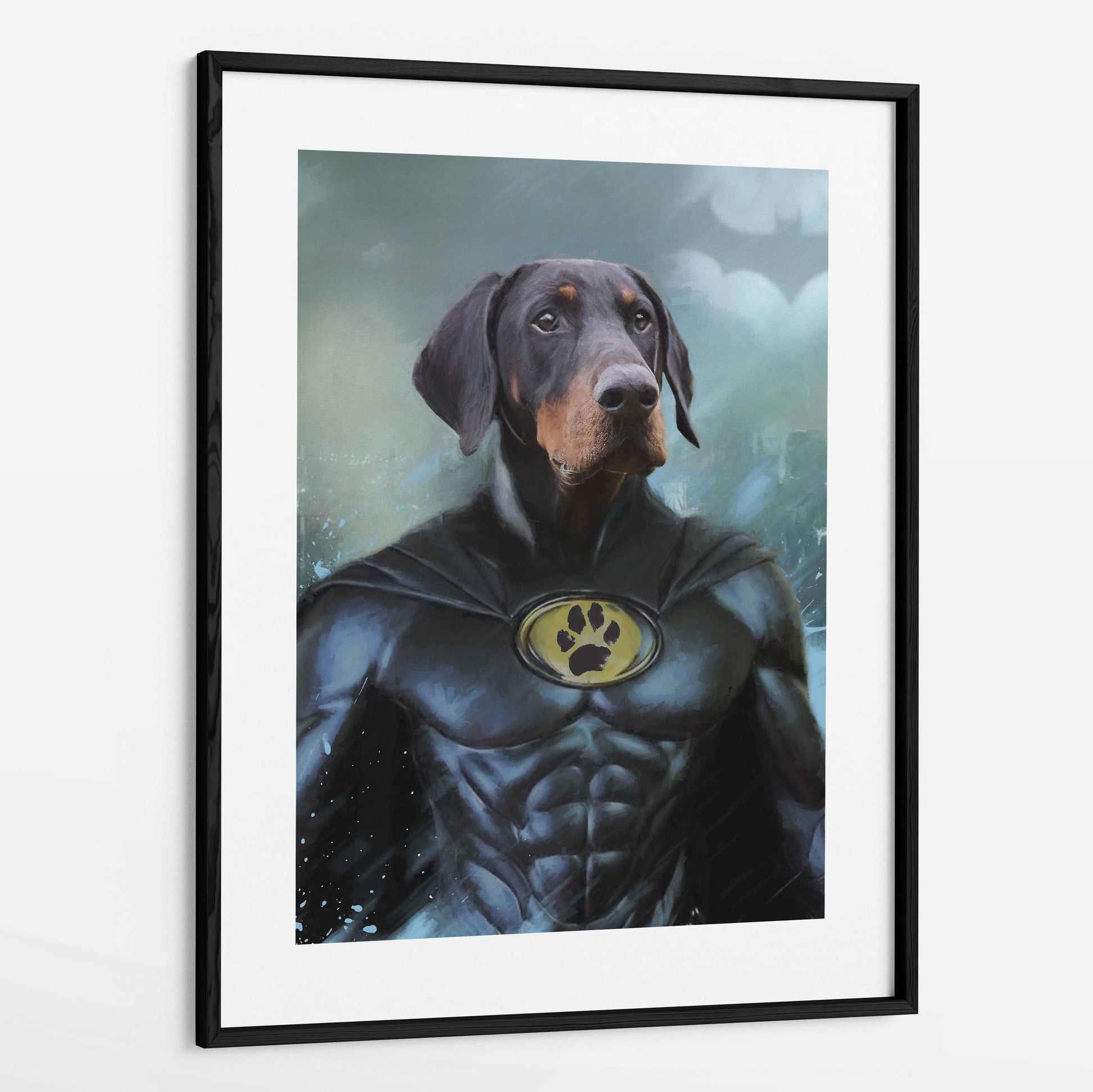 Bruce - Custom Pet Portrait Framed