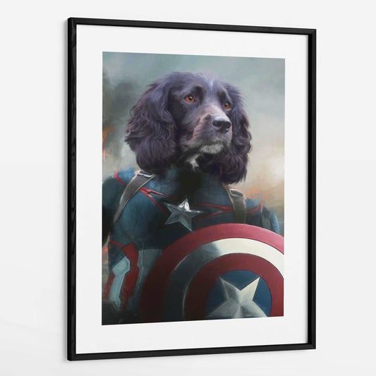 Captain - Custom Pet Portrait Framed