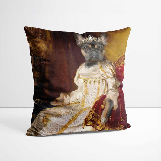 Coronation - Custom Royal Pet Portrait Cushion
