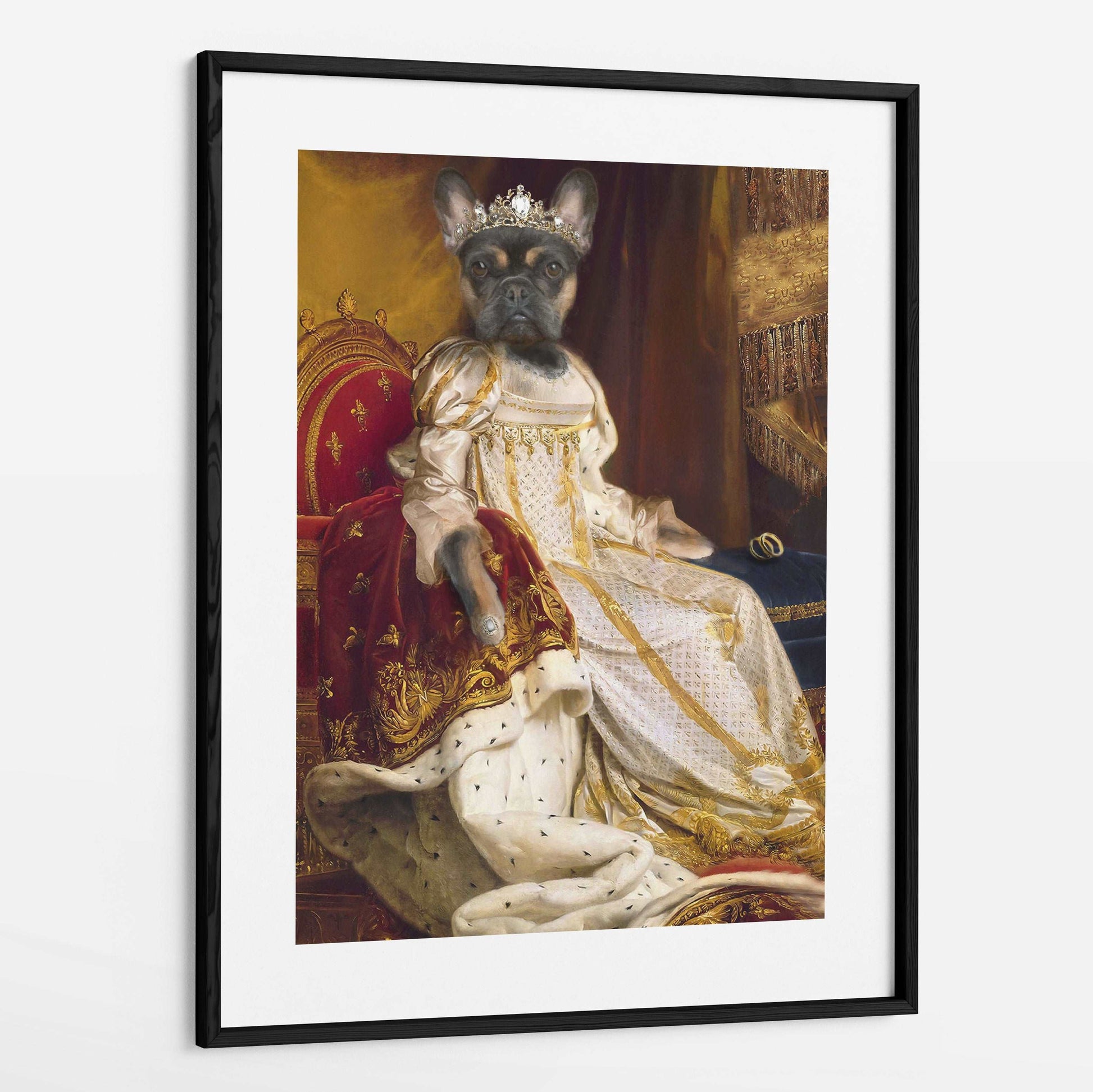 Coronation - Custom Royal Pet Portrait Framed