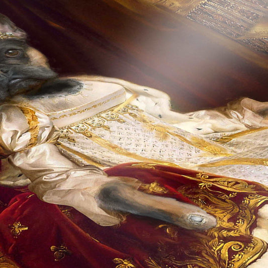 Coronation - Custom Royal Pet Portrait Framed