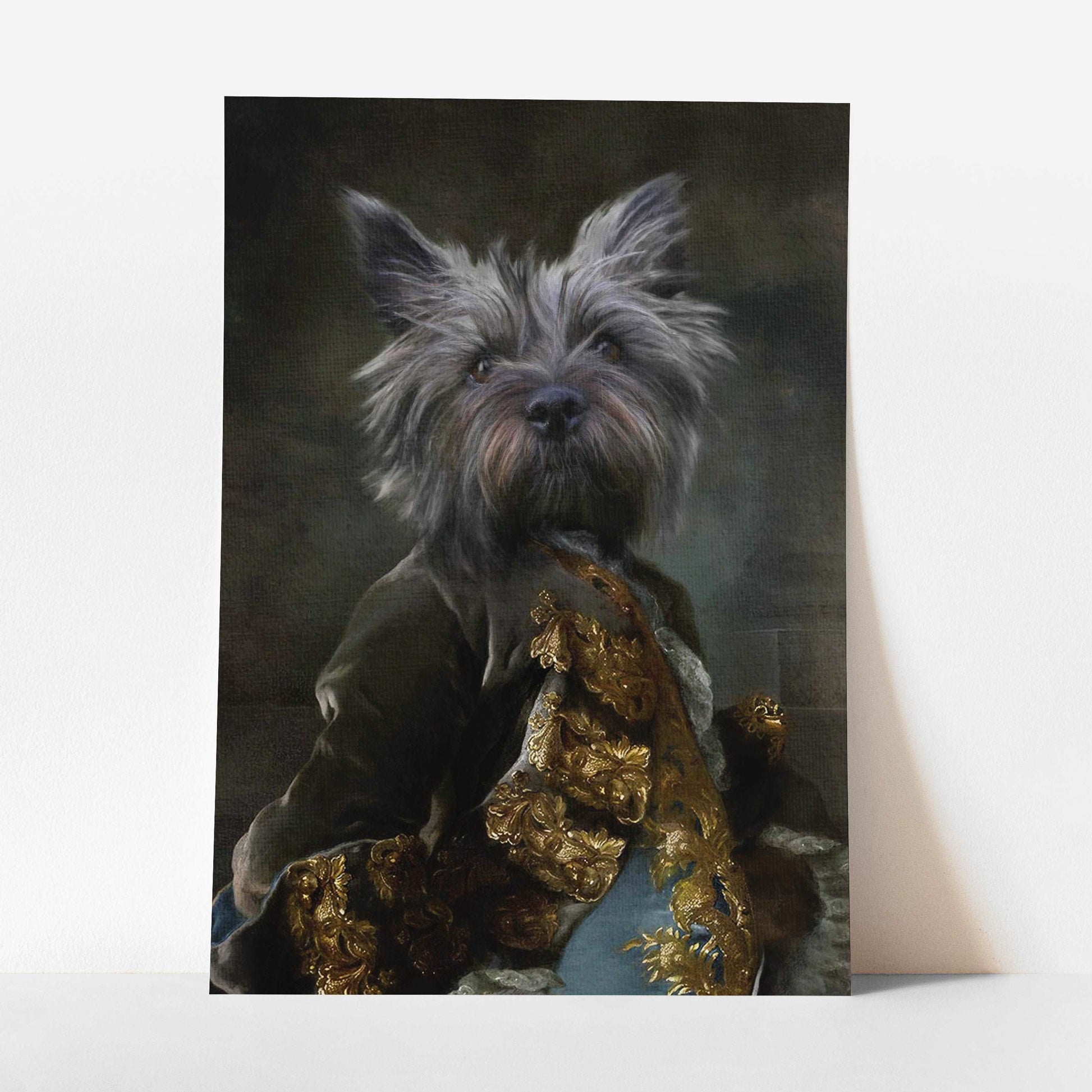 Dandy - Custom Royal Pet Portrait Art Print