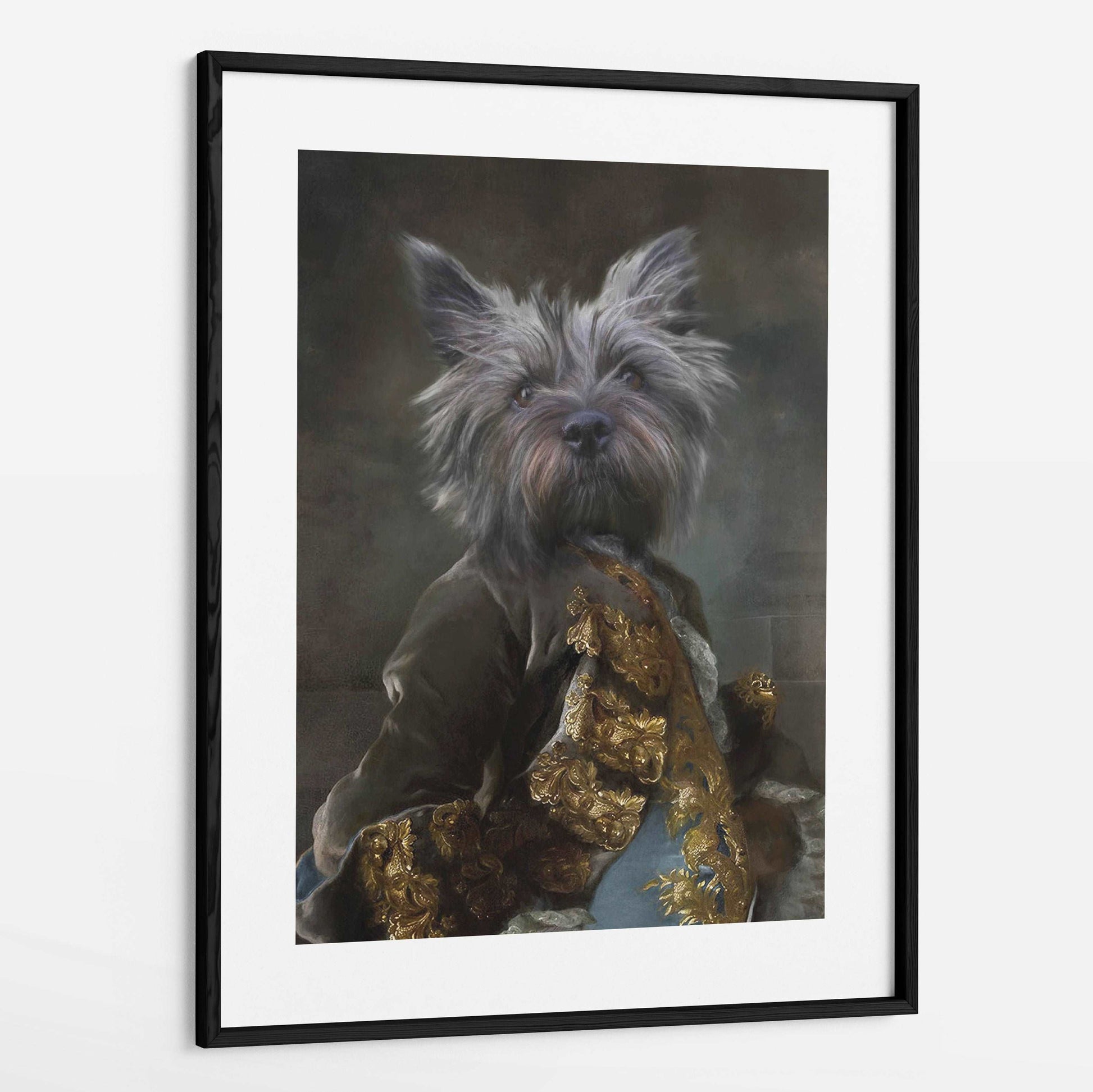 Dandy - Custom Royal Pet Portrait Framed