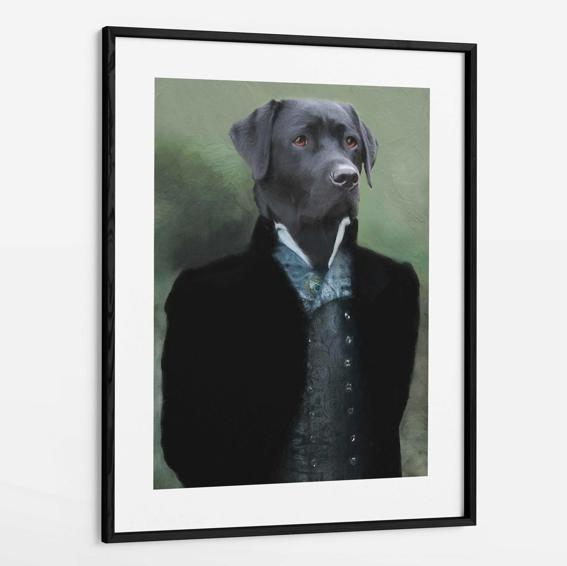 Dorian - Custom Royal Pet Portrait Framed