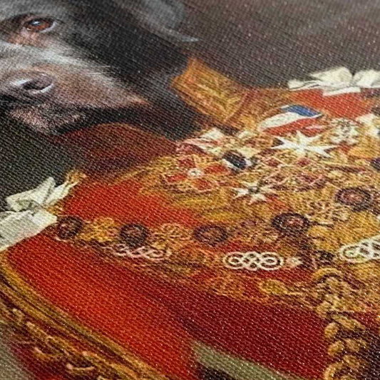 Edward - Custom Royal Pet Portrait Canvas