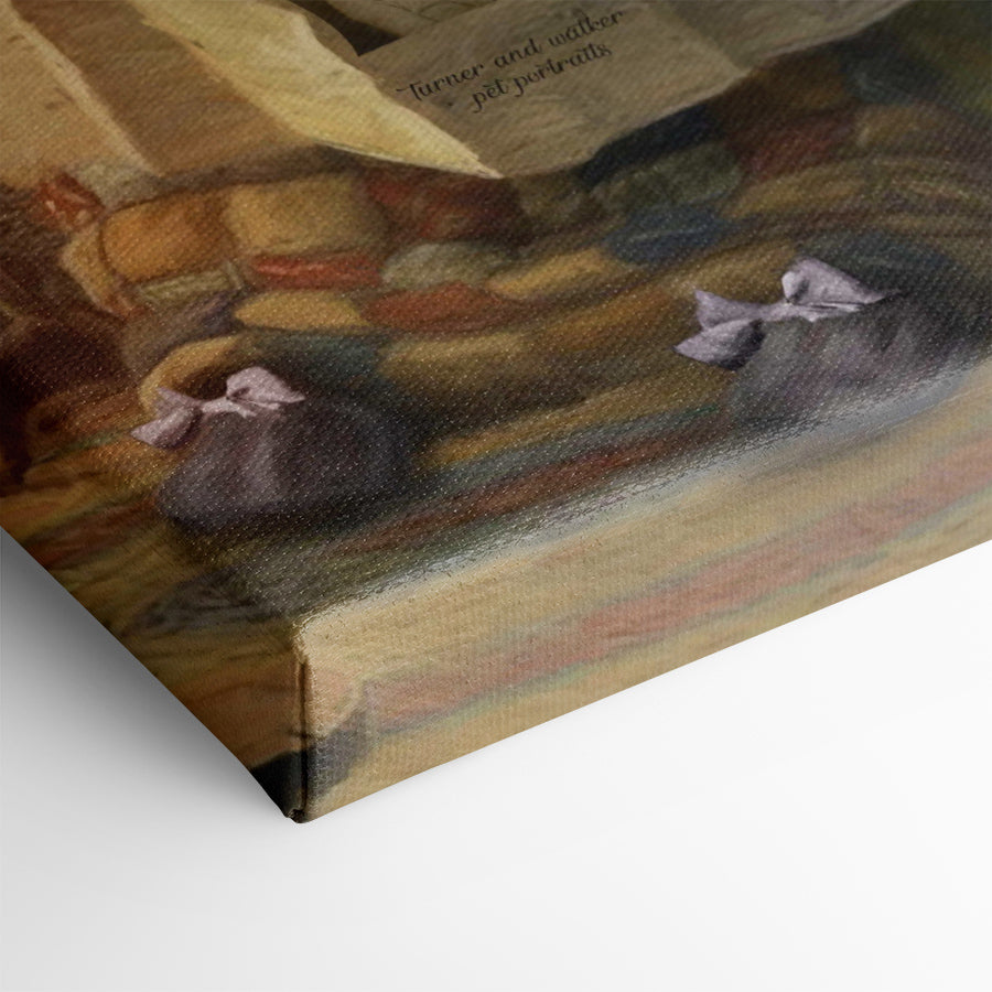 Fireside Girl - Custom Royal Pet Portrait Canvas