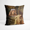 Fireside Girl - Custom Royal Pet Portrait Cushion