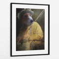Fly Fishing - Custom Framed Pet Portrait