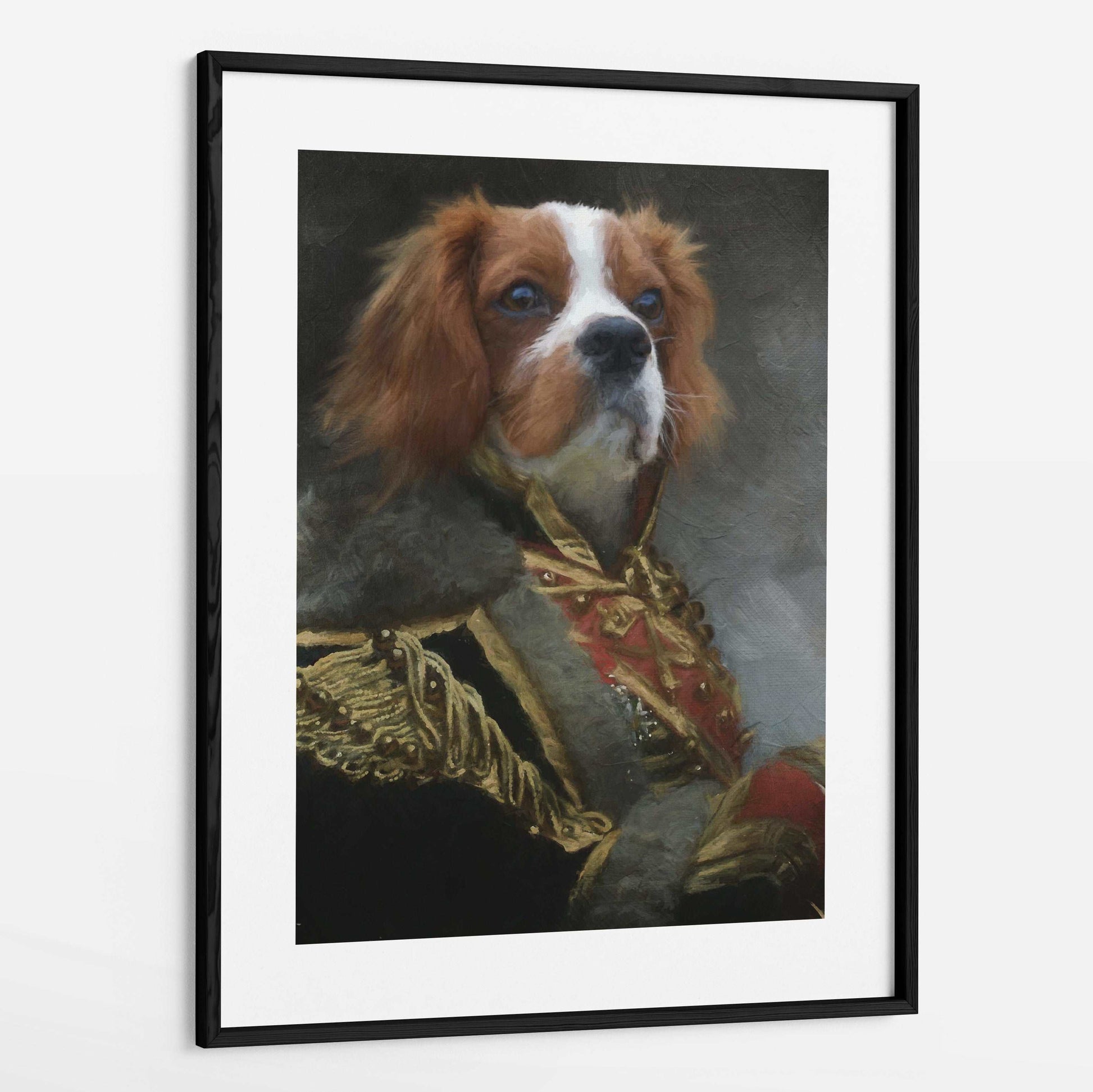 Geoffrey - Custom Royal Pet Portrait Framed