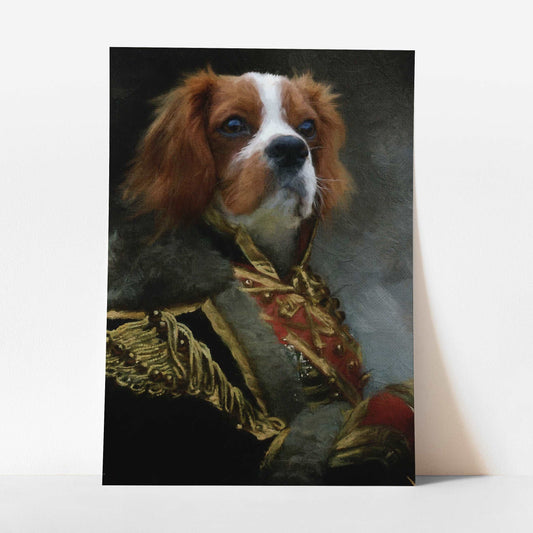 Geoffrey - Custom Royal Pet Portrait Art Print