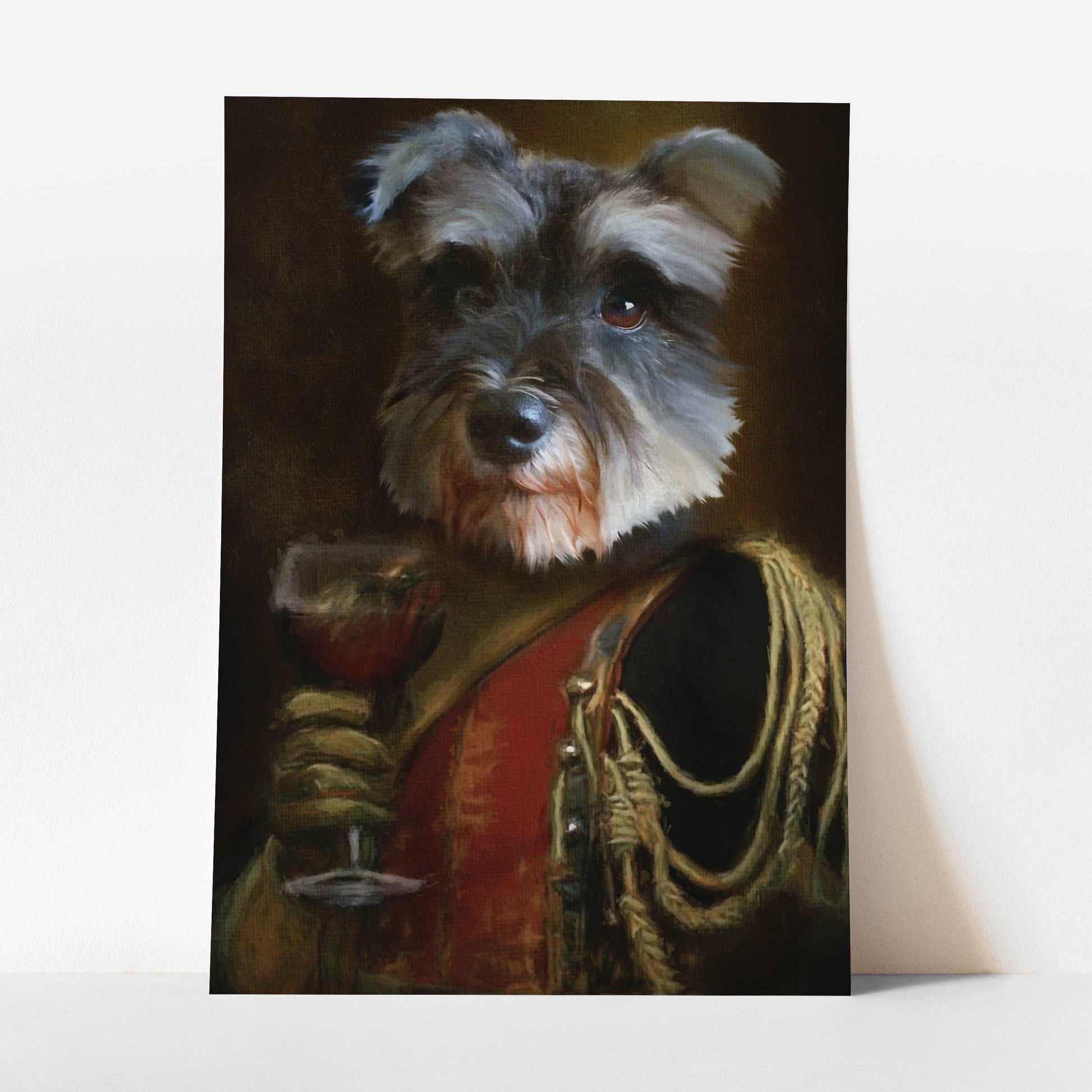 Gordon - Custom Royal Pet Portrait Art Print