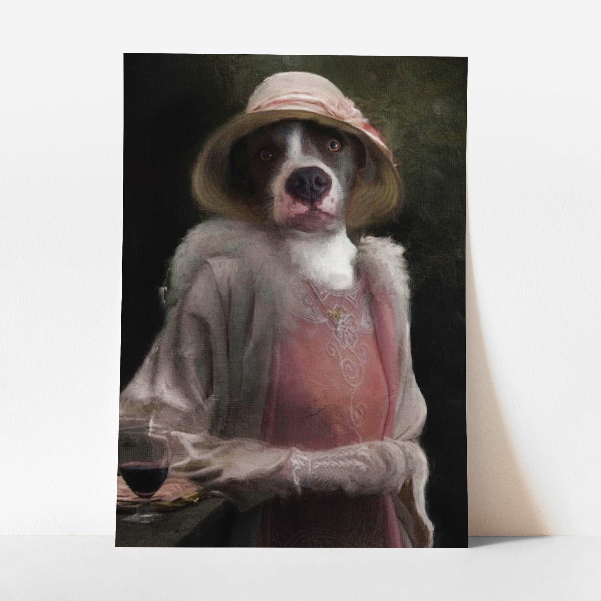 Gracie - Custom Pet Portrait Art Print