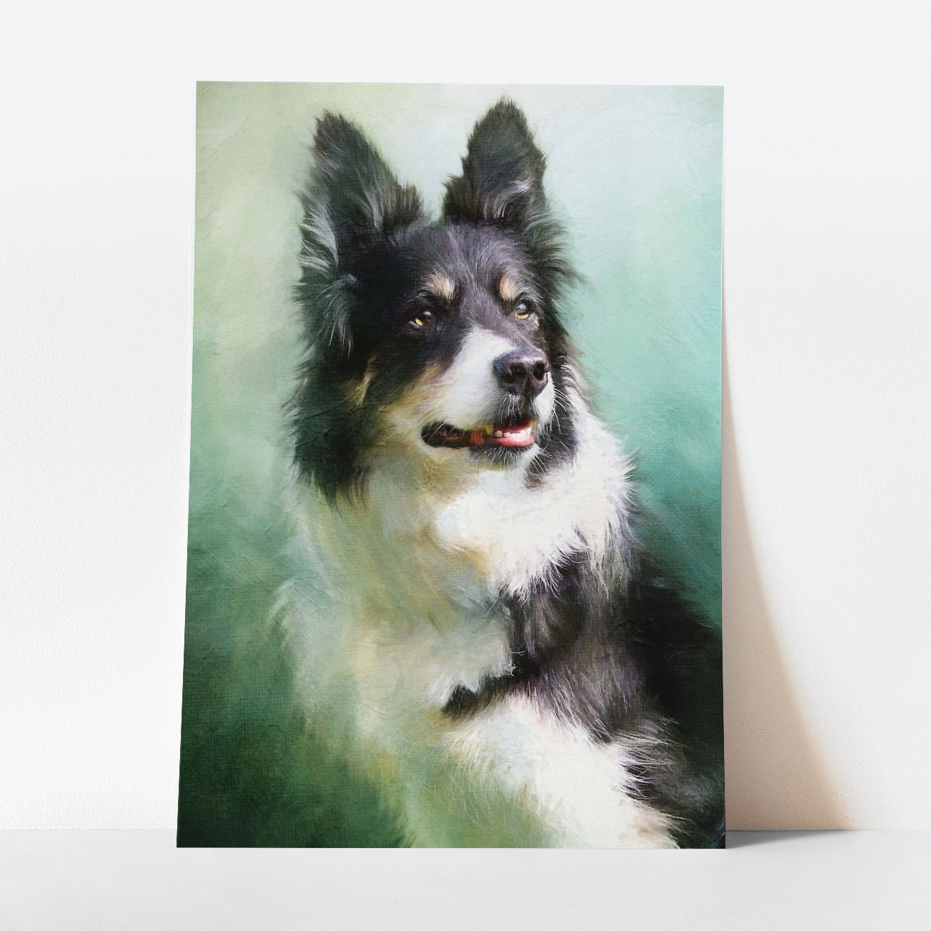Traditional Green Hue  - Custom Pet Portrait Art Print