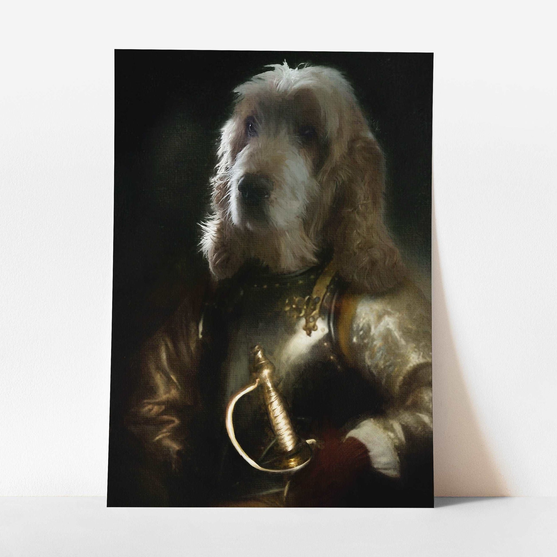 Harold - Custom Royal Pet Portrait Art Print