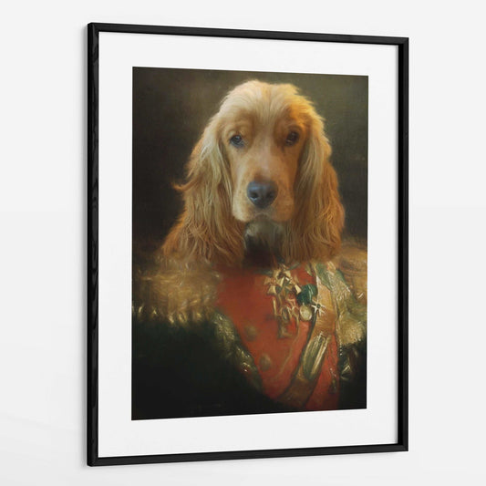 Harry - Custom Royal Pet Portrait Framed