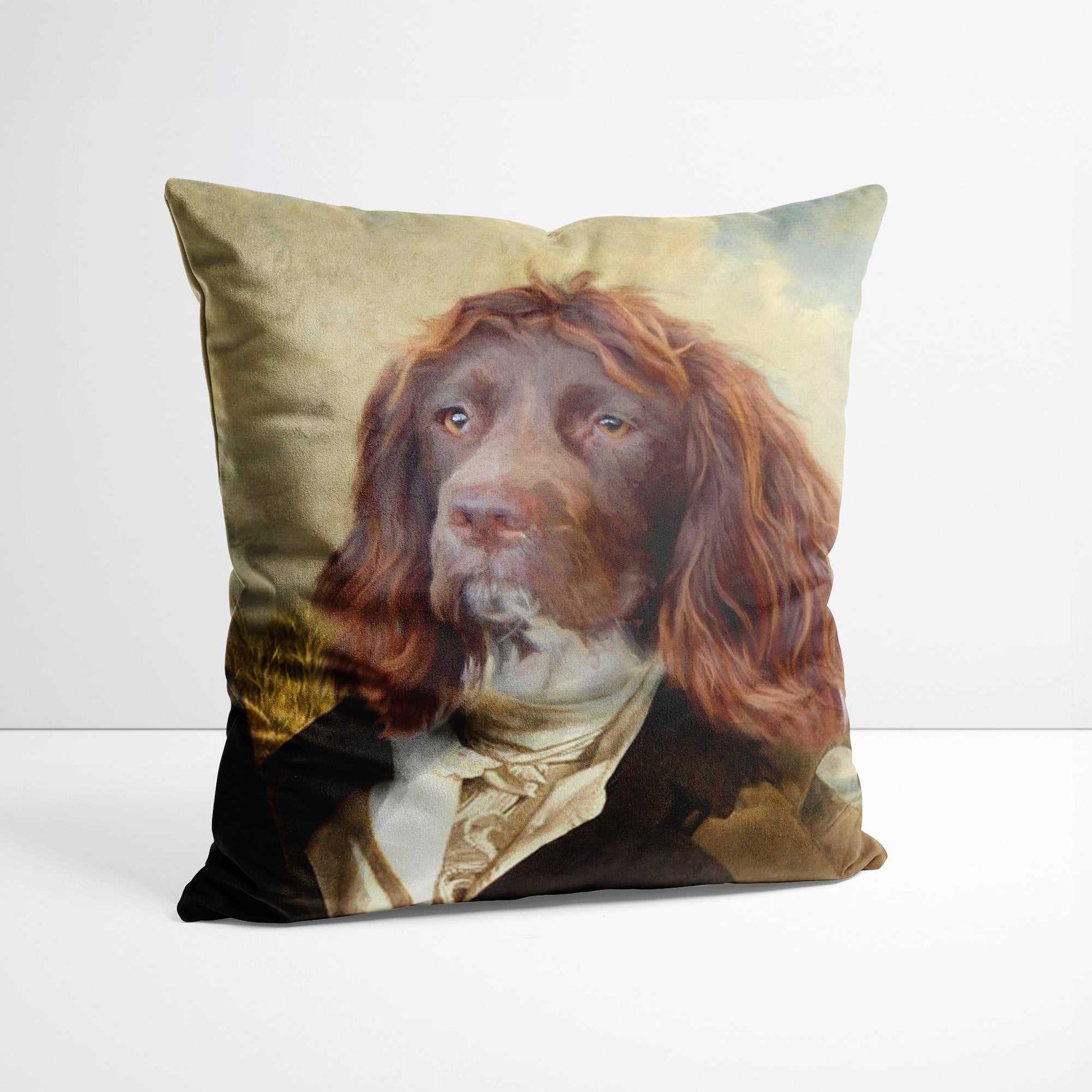 Heathcliff - Custom Royal Pet Portrait Cushion