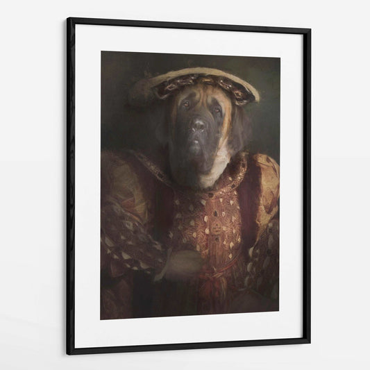 Henry - Custom Royal Pet Portrait Framed