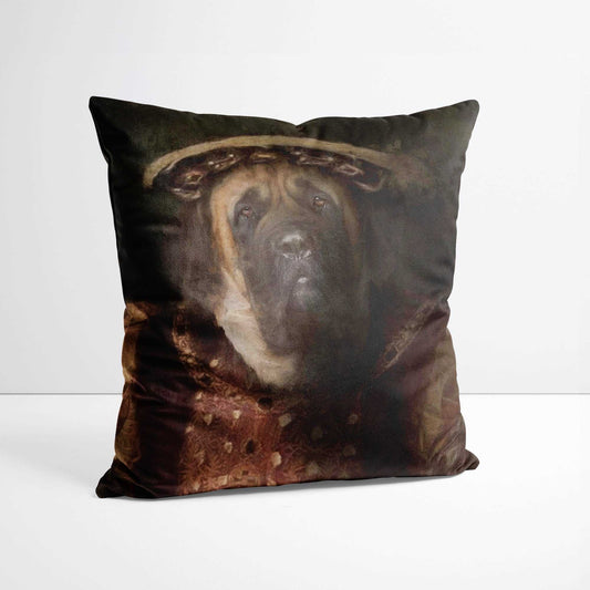 Henry - Custom Royal Pet Portrait Cushion