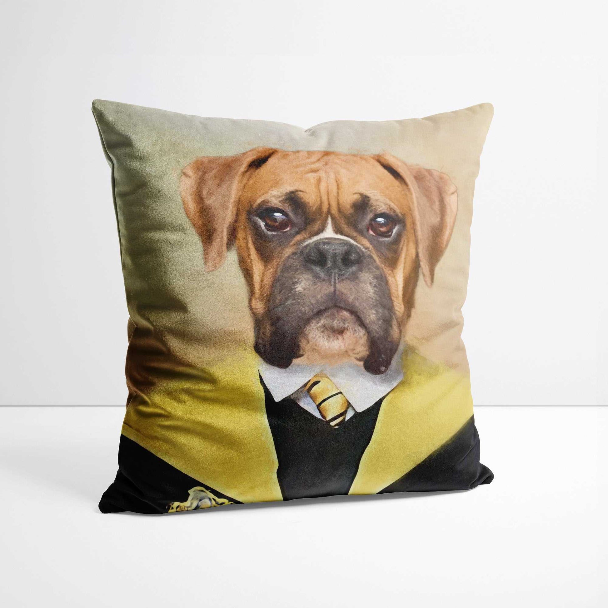 Hufflepaw - Custom Pet Portrait Cushion