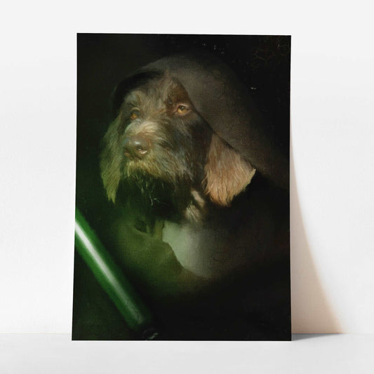 Jedi - Custom Pet Portrait Art Print