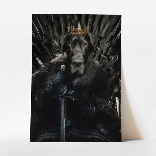 King - Custom Pet Portrait Art Print