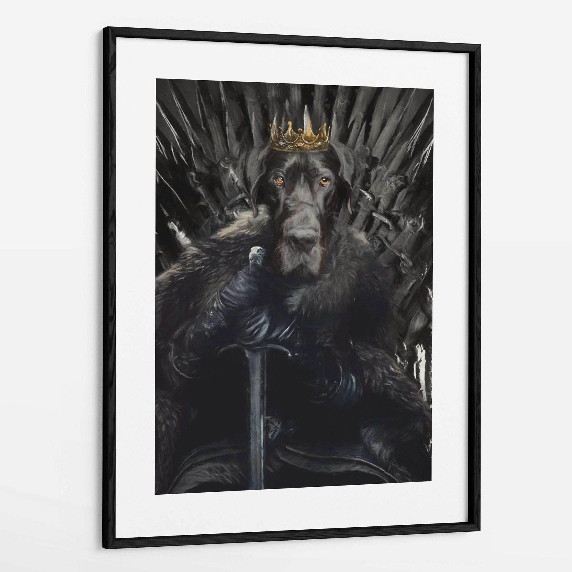King - Custom Royal Pet Portrait Framed