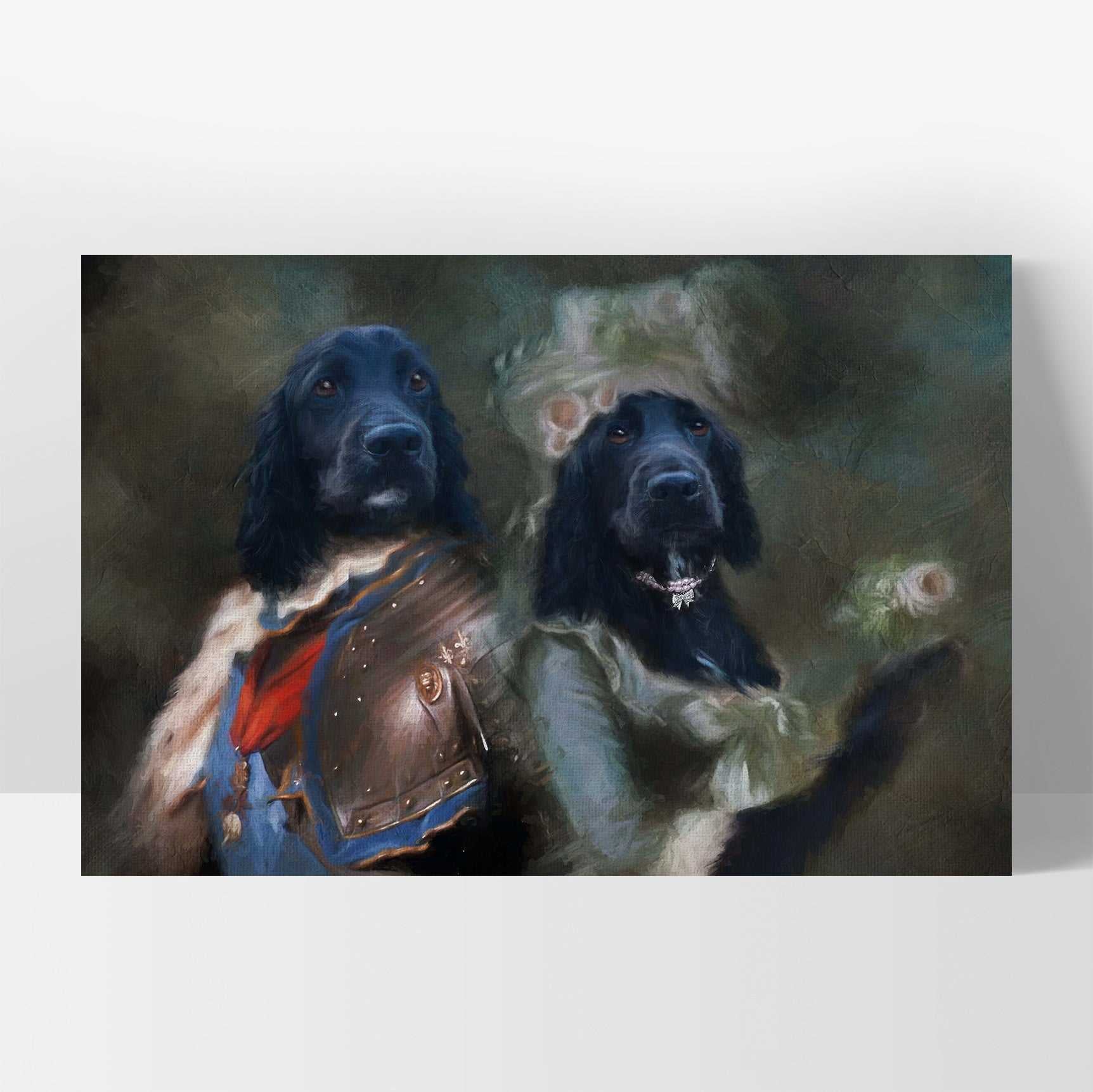 Lord and Lady - Custom Royal Pet Portrait Art Print