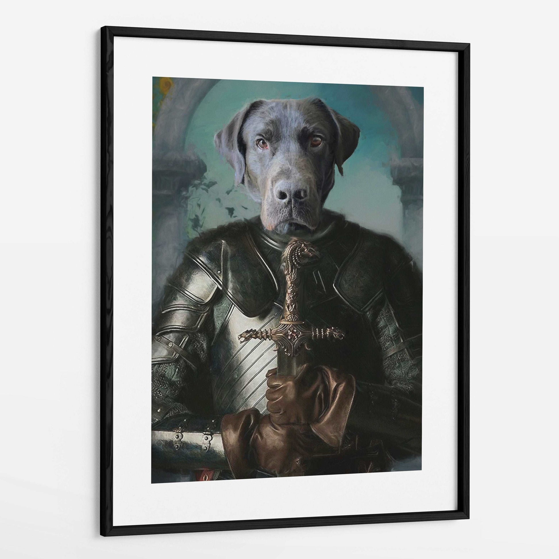 Lance - Custom Royal Pet Portrait Framed