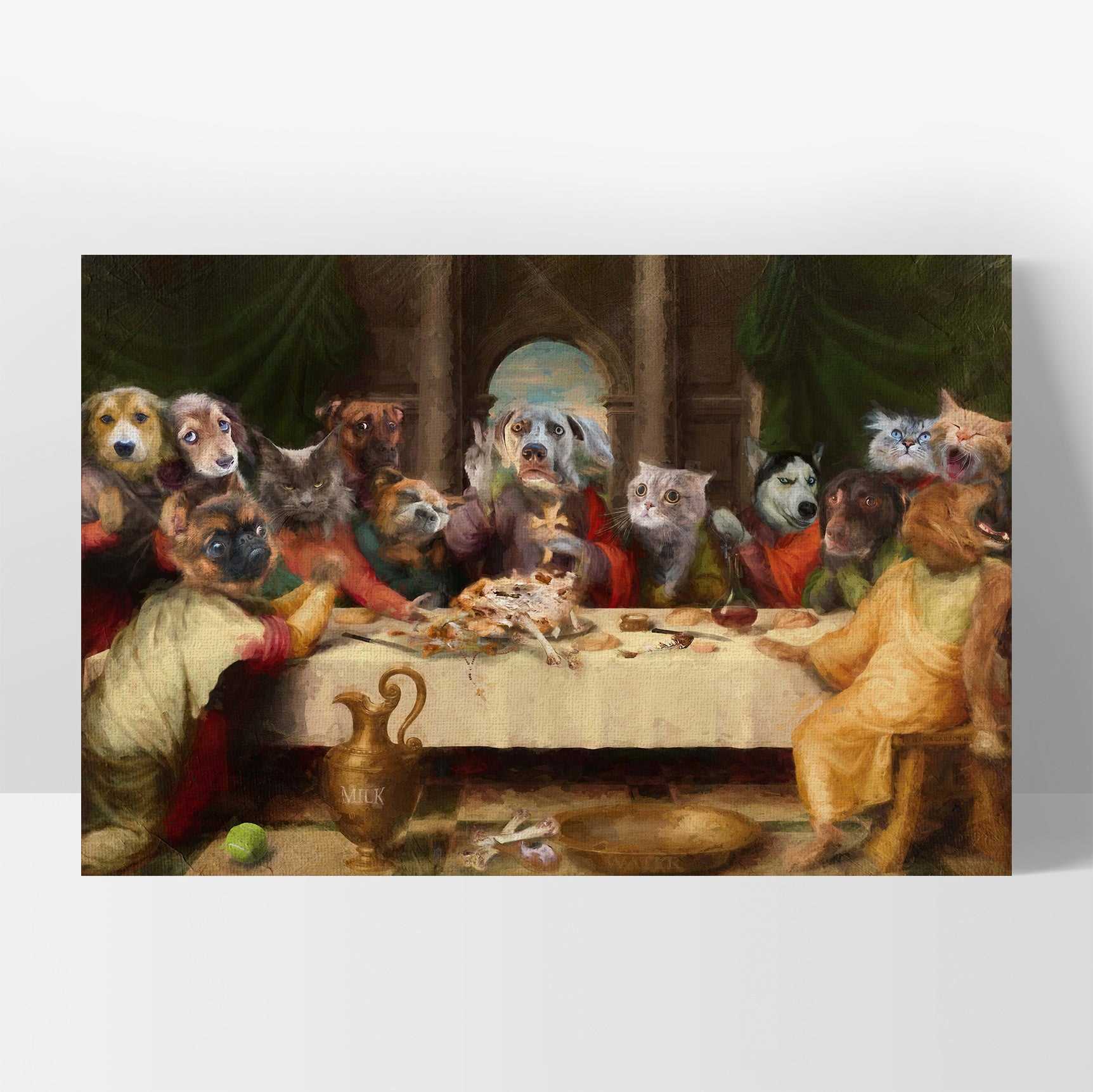 Last Supper - Custom Royal Pet Portrait Art Print