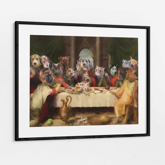 Last Supper - Custom Pet Portrait Framed